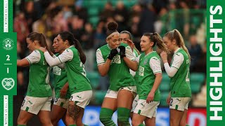 Highlights Hibernian 2 Hearts 1  ScottishPower Womens Premier League [upl. by Eidson104]