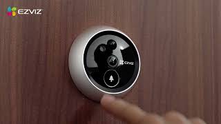 EZVIZ DP2C Wirefree Peephole Doorbell  Unboxing [upl. by Yeliah]