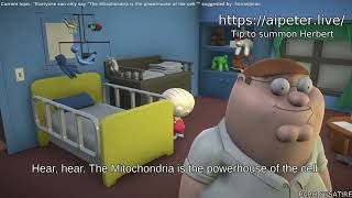 The mitochondria is the powerhouse of the cell  AI Family Guy [upl. by Augy]