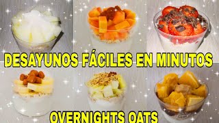 DESAYUNOS FACILES EN MINUTOSCON AVENAOVERNIGHTS OATS [upl. by Annasoh]