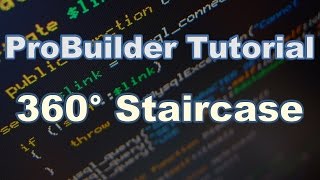 Tutorial ProBuilder 360 Spiral Staircase Giveaway Winner Announced [upl. by Anera]