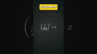 You WONT BELIEVE the Answer to This Equation exponent problem maths [upl. by Flem]