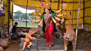 मूर्तीकार शरद सोनुने दिग्रस यवतमाळ  Yavatmal Durga devi  Famous Durga devi yavatmal [upl. by Iramaj]