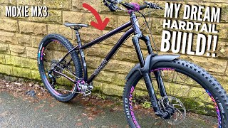 THE NEW BIKE BUILD REVEAL FULL CUSTOM HARDTAIL BUILD PIPEDREAM MOXIE [upl. by Middleton441]