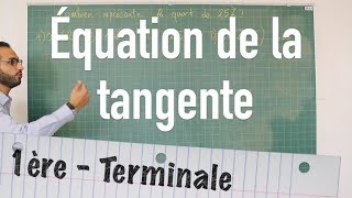 Équation de la tangente à la courbe [upl. by Nylknarf299]