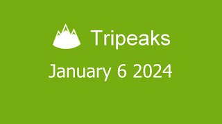 Microsoft Solitaire Collection  Tripeaks  January 6 2024 [upl. by Yleen579]