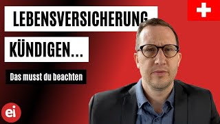 Lebensversicherung kündigen – Was ist zu beachten [upl. by Nylirrej]