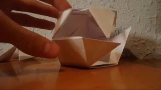 Modular rhombic dodecahedron origami  Papiroturgo [upl. by Kirimia]