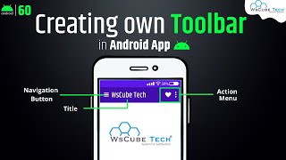 How to Design Custom Toolbar of App in Android Studio  Android Toolbar Tutorial [upl. by Adnarrim]