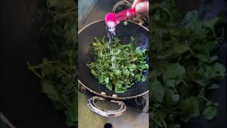 Watercress simsak srijana food shortvideocookingwater vegetable [upl. by Aciruam]