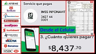 Pagar IMSS online Desde el CELULAR con la APP de banco azteca [upl. by Airrej]