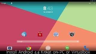 Install Android 44 Kitkat on PC or Virtualbox [upl. by Neemsaj]