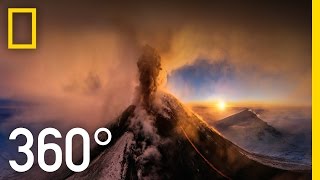 360° Kamchatka Volcano Eruption  National Geographic [upl. by Longtin]