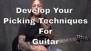 Daily Practice Tips for Guitarists 2  3 Minute Picking Exercise  Steve Stine Guitar Lesson [upl. by Sheryl118]