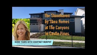 New Homes in Castle Pines Colorado  Stonehaven Model by Shea Homes at The Canyons [upl. by Liz]