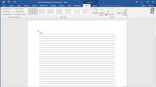 How to create lined paper in Word [upl. by Osbert]