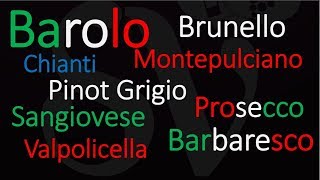 Top 10 Italian Wine Pronunciation  Stop Saying Them WRONG [upl. by Tillio440]