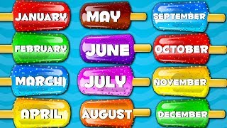 Months Of The Year Songs For Kids And children Preschool Videos For Baby [upl. by Anihs]