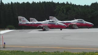 RCAF Snowbirds at CYOW 0625 amp 0626 [upl. by Joelie]