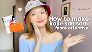 HOW TO USE KOJIE SAN WHITENING SOAP TO MAKE IT EFFECTIVE FREQUENTLY ASKED QUESTIONS PART 1  ARA G [upl. by Jo Ann385]