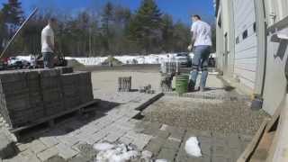 Permeable Paver Garage Pad Construction Time Lapse [upl. by Singband]