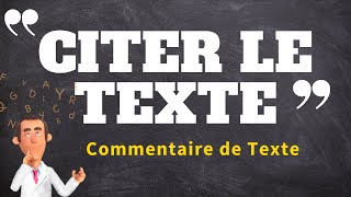 TECHNIQUE IMPORTANTE POUR LE COMMENTAIRE DE TEXTE EN PHILO [upl. by Henriques]