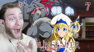 GOBLIN SLAYER FACE REVEAL Reacting to quotGoblin Slayer Abridged Episode 7 Part 2quot [upl. by Anyer]