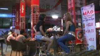 Nightlife at Golden Sorya Mall st51 Phnom Penh Cambodia 27 Feb 2013 [upl. by Mariska157]