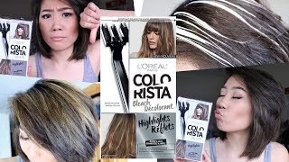 How to do Highlights at Home DIY Highlight Colorista Kit by Loreal Paris REVIEW [upl. by Adiel]