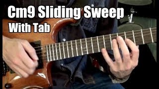 Cmin9 3String Sliding Sweep Pattern  Dan Mumm  Free Lesson [upl. by Simmie]