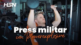 PRESS MILITAR con Mancuernas 🏋️‍♂️ Mejora tu Técnica [upl. by Yumuk]