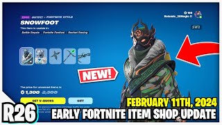 Fortnite Item Shop NEW SNOWFOOT STYLE amp REAPER’S SHOWTIME EMOTE February 11th 2024 [upl. by Nebeur480]