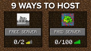 9 Ways How To Host a Minecraft Server [upl. by Marriott]