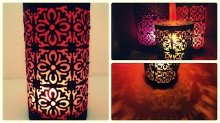 Kerzenhalter aus gestanztem Papier  Punched Paper Candle Holder eng sub [upl. by Vergil]