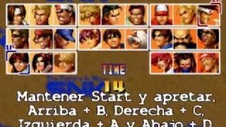 Como jugar con Omega Rugal y Saisyu Kusanagi en el KOF 95 Neo Geo [upl. by Crowns]