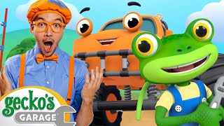 Gecko and Blippi Sing Along Songs  Geckos Garage  Trucks For Children  Cartoons For Kids [upl. by Adrien562]