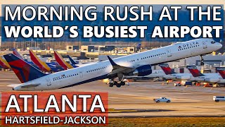 MORNING RUSH at the WORLDS BUSIEST AIRPORT  Atlanta HartsfieldJackson Plane Spotting [upl. by Eltsyek102]