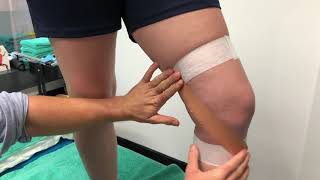 How to Strap the MCL Medial Collateral Ligament Taping Technique [upl. by Treblig]