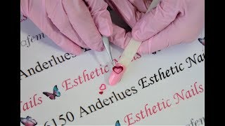 Tuto nail art coeur SaintValentin  Valentines Nails [upl. by Gray759]