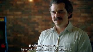 Pablo Escobar raises the war tax Narcos S01E09  Wagner Moura [upl. by Tabbatha326]