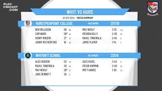 ECB Friendly  Whitgift School v Hurstpierpoint College [upl. by Pond391]