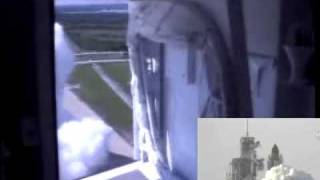 Space Shuttle launch filmed from White Room on the orbitor access arm [upl. by Azil175]