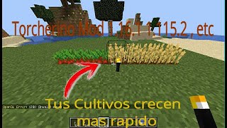 Acelera el crecimiento de los cultivos Torcherino Mod Minecraft 1161 1152 1132 112 Ninja403 [upl. by Dorry]