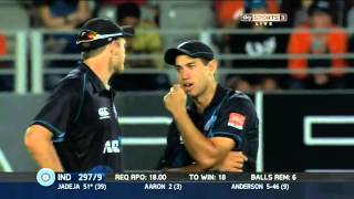 New Zealand vs India 3d ODI 2014 Final moments [upl. by Posner855]