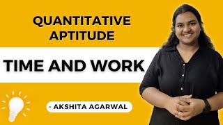 Aptitude Preparation Campus Placements 2  Time and Work  Quantitative Aptitude [upl. by Rudie]