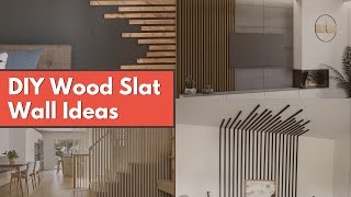 DIY Wood Slat Wall Ideas Transform Plain Walls on a Budget [upl. by Annail429]