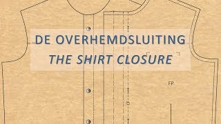 Een overhemdsluiting tekenen en naaien  Drafting and sewing a shirt closure [upl. by Nimar677]