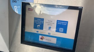 How to get a “Navigo Easy” card with urban transit single ride tickets at the ticket machine Paris [upl. by Alyse]