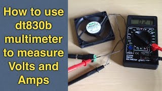 How to use a multimeter to test voltage and measure current  dt830b digital multimeter tutorial [upl. by Marcin]