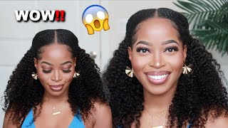 Wow 😱FAKE FAST NATURAL HAIR GROWTH with a 💣HEADBAND WIG No Glue No Lace DETAILED ft Iseehair [upl. by Uahc]